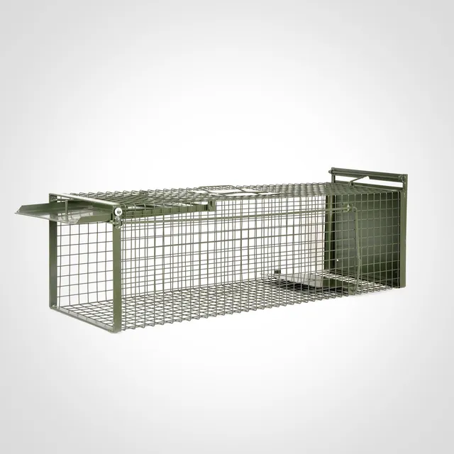 Drahtexpress KrapTrap Tierfalle 100cm Lebendfalle Schrägklappe