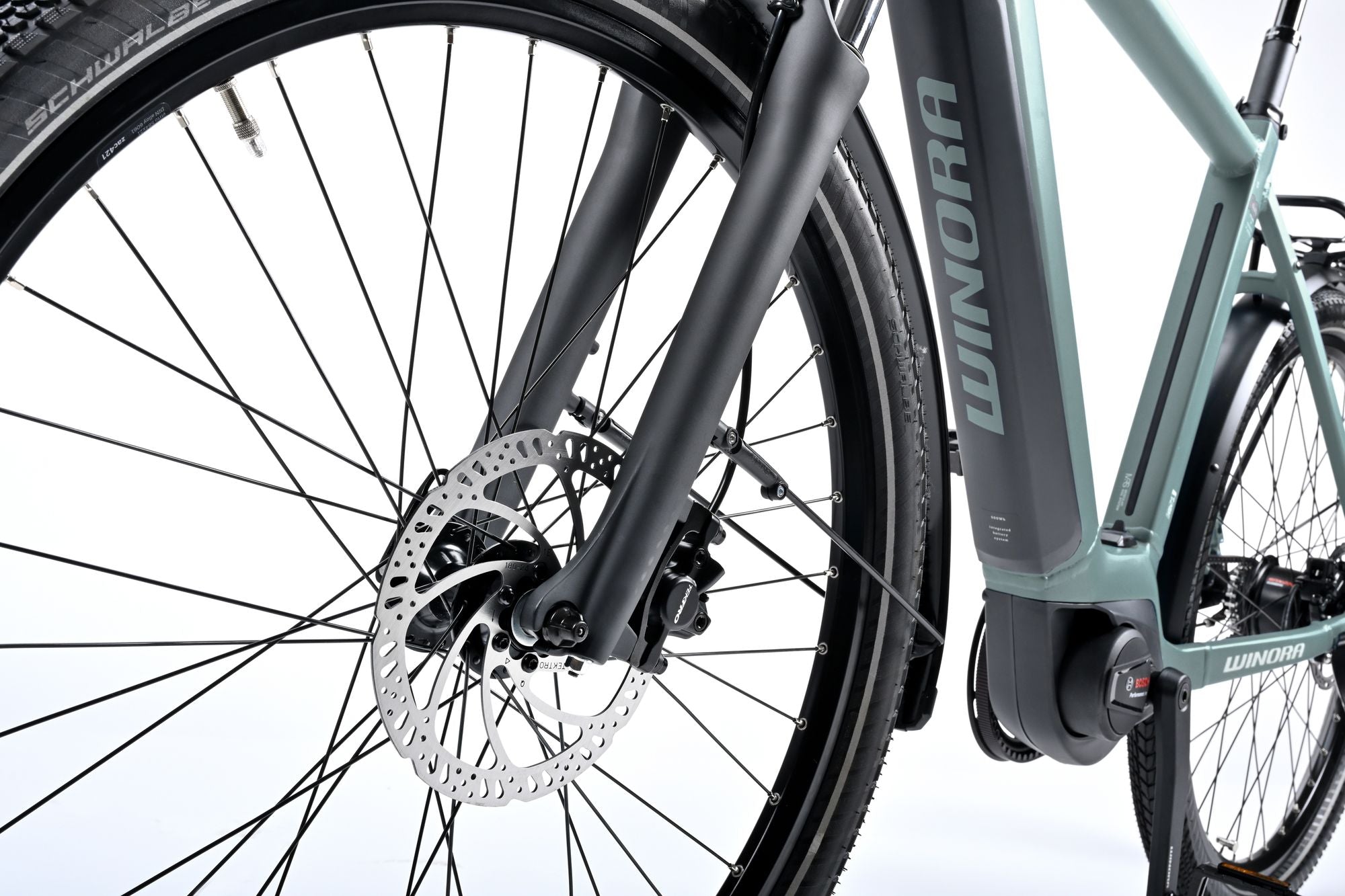 Winora Sinus R8Ef City E-Bike Riemen Bosch 500 Wh