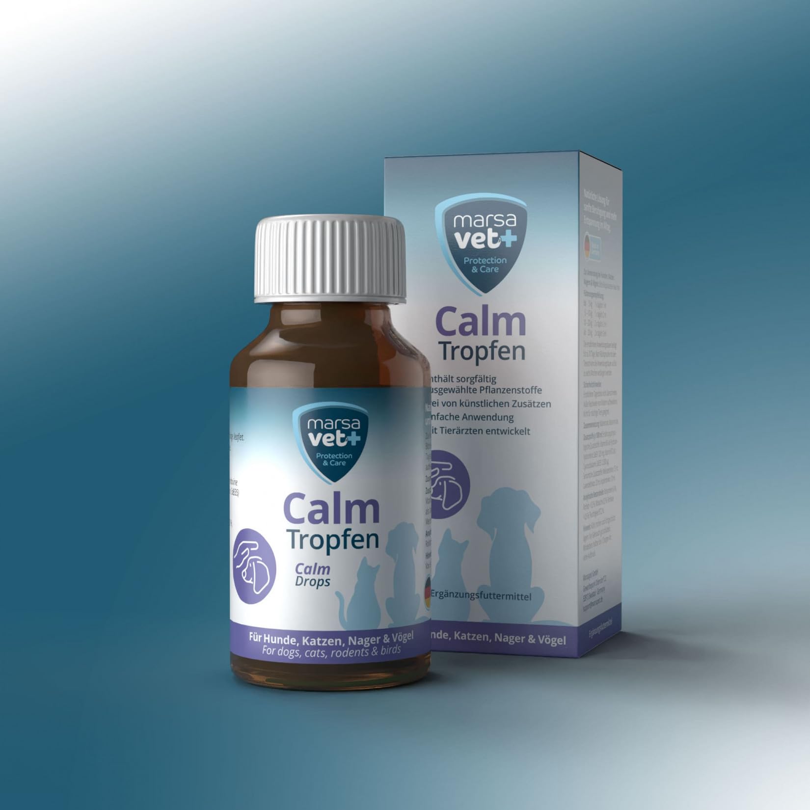 Marsavet Calm Tropfen 100 ml Beruhigung Hund Katze Lavendel