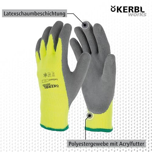 KERBL works Keron IceGuard Winterhandschuh 10/XL gelb