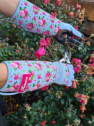Kerbl Rose Garden Rosenhandschuh Gr. 8/M hellblau