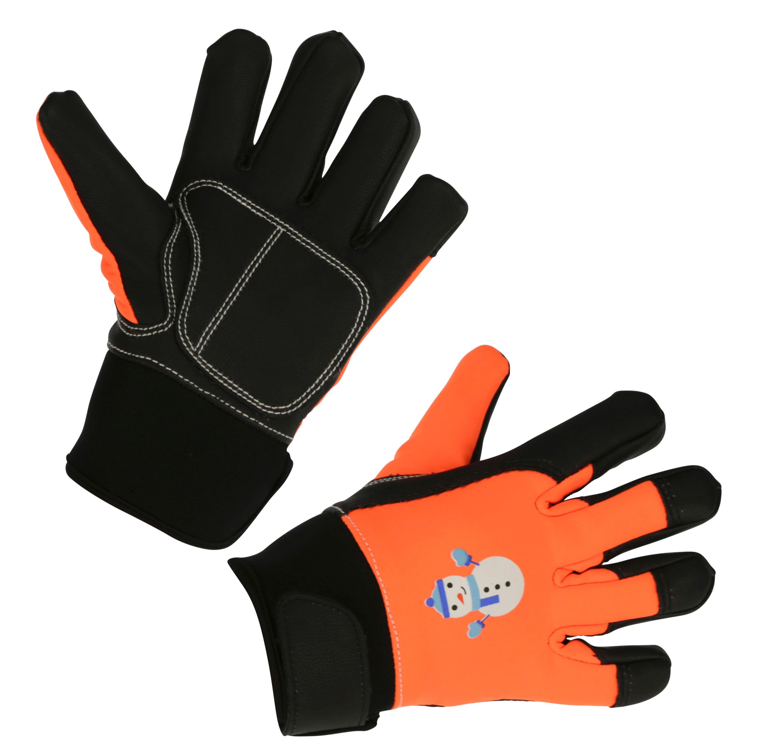 KERBL Keron Mini Kinderhandschuh Winter Neon-Orange 4-6 J