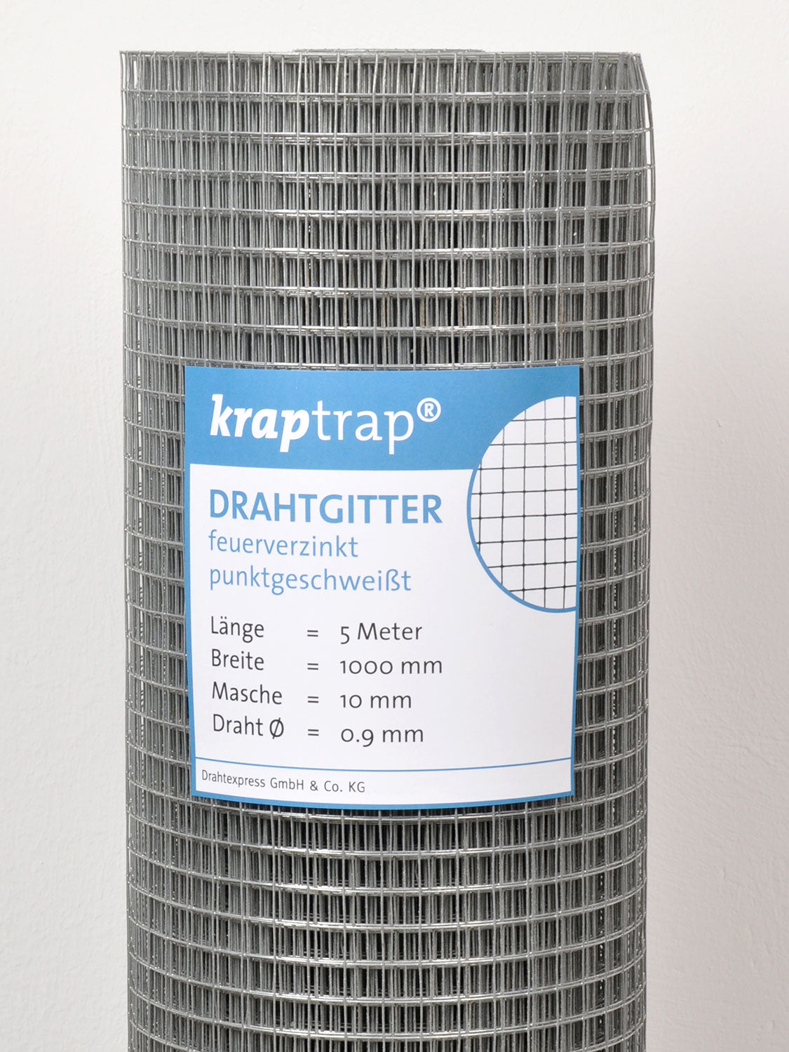 Drahtexpress Volierendraht 10,6mm Drahtgitter 25m feinmaschig
