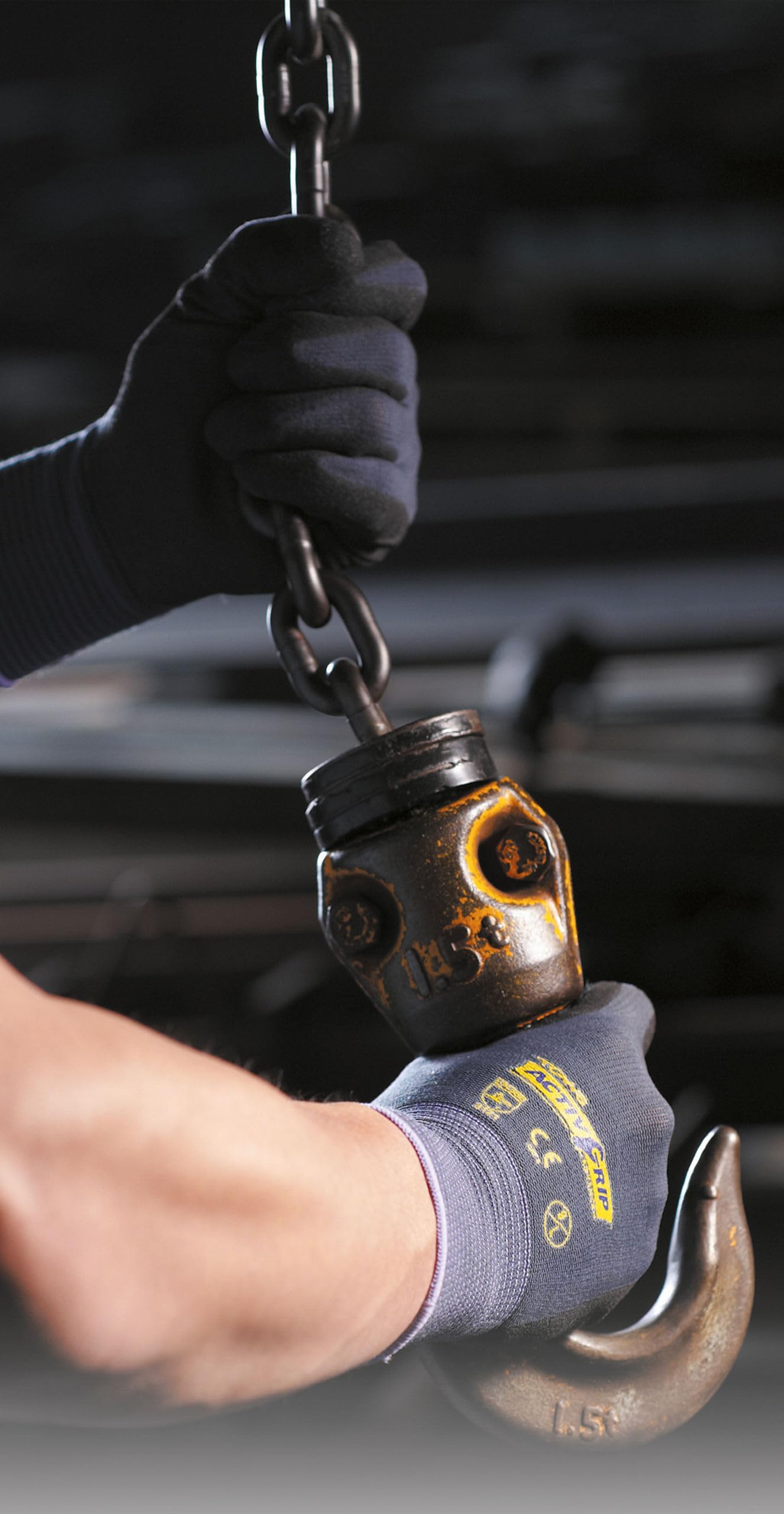 KERBL ActivGrip Advance Nitril-Handschuh Ölbeständig Gr. 9/L