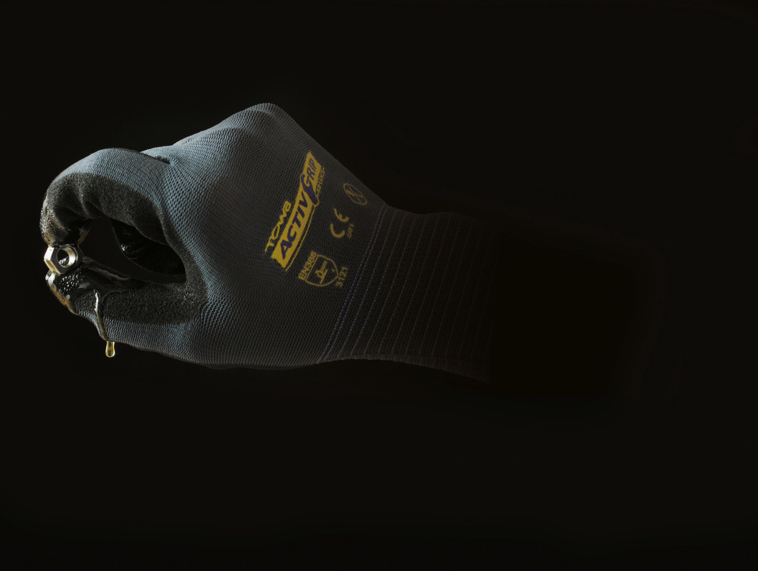 KERBL ActivGrip Advance Nitril-Handschuh Ölbeständig Gr. 9/L