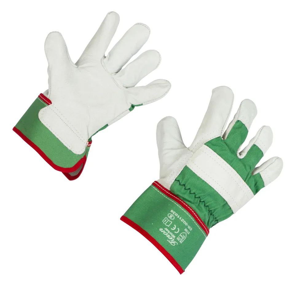 KERBL Worker 297184 Rindsvollleder-Handschuhe Größe 10