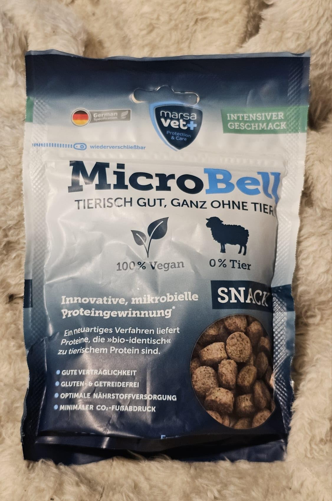 Marsavet MicroBell Snack 100 g vegan hypoallergen getreidefrei