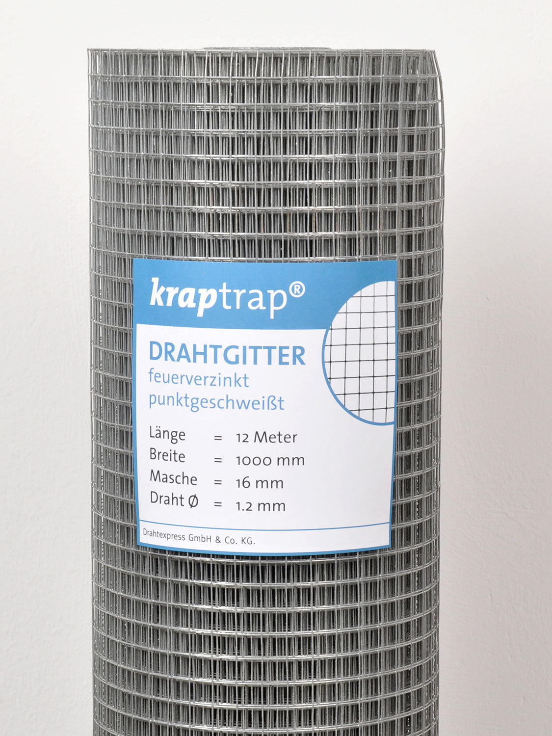 Drahtexpress KrapTrap Volierendraht 16x16mm 25m verzinkt