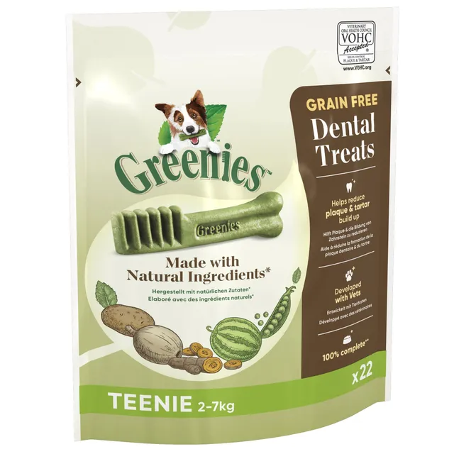 Greenies Dog Dental Treats Grain Free Teenie 2x170 g