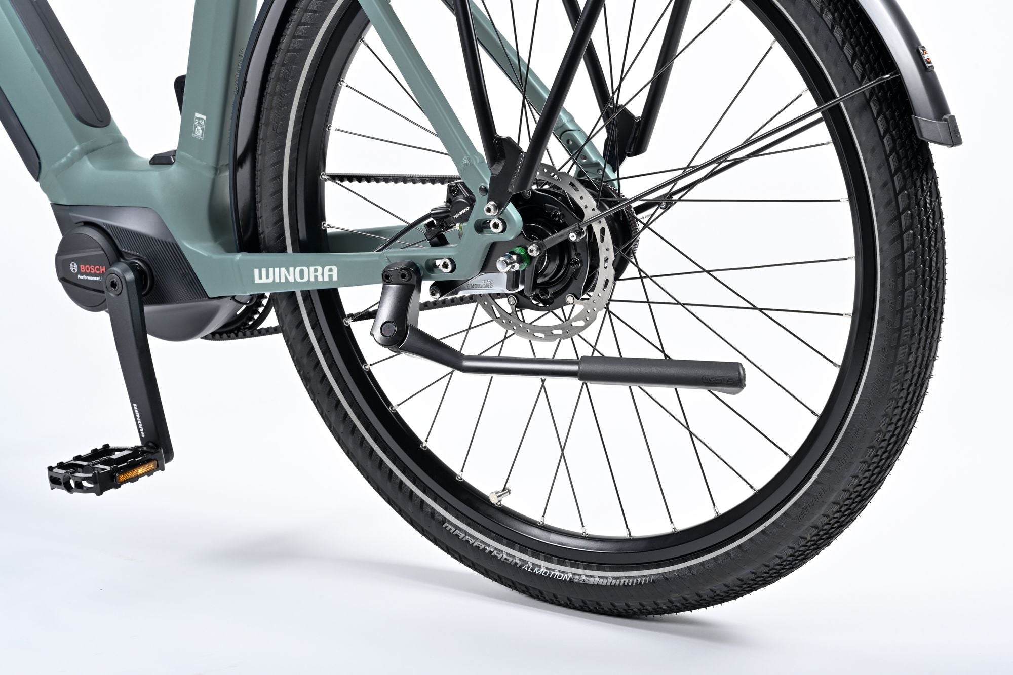 Winora Sinus R8Ef City E-Bike Riemen Bosch 500 Wh