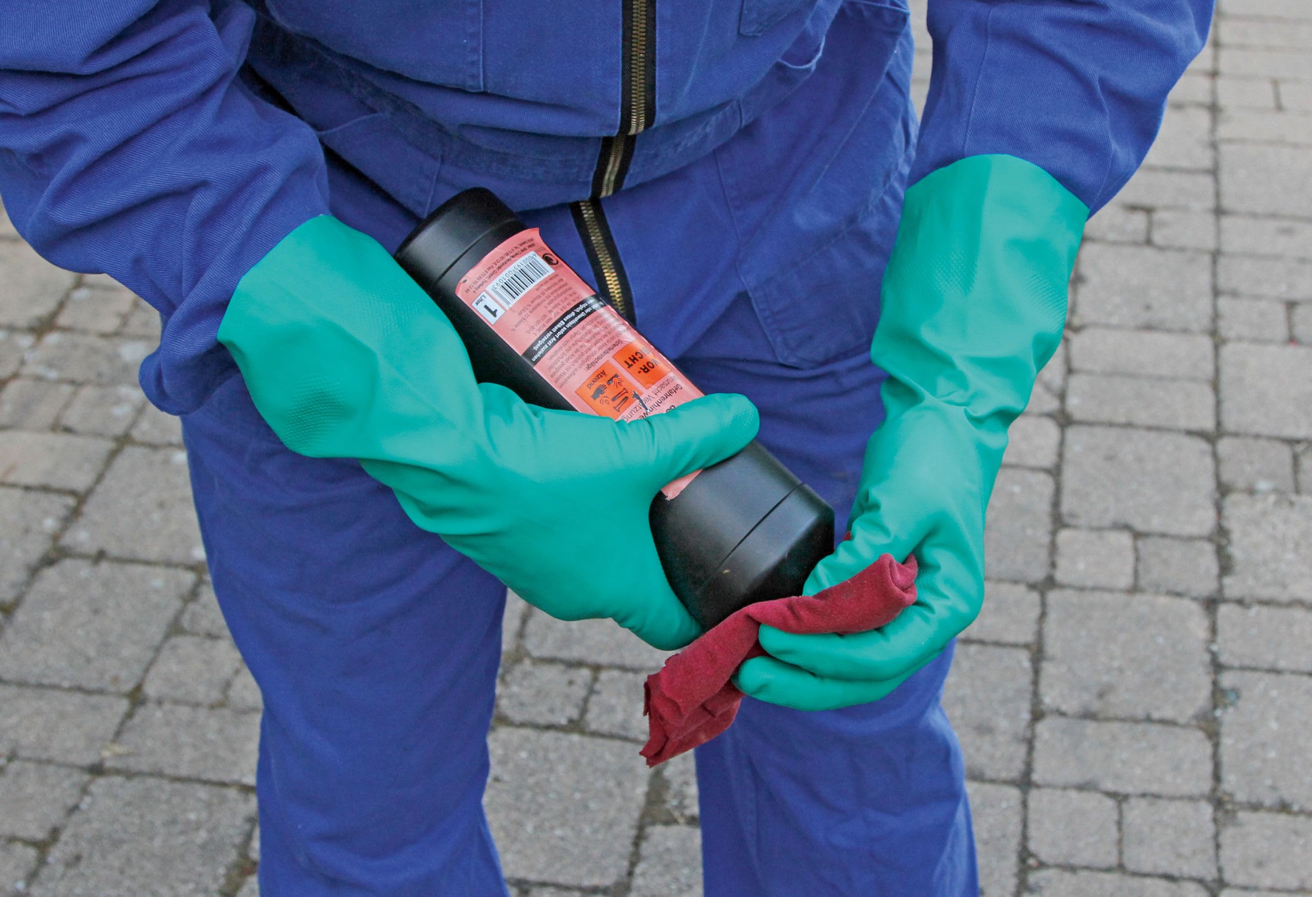 Kerbl Keron Chemex Chemikalienhandschuh L Nitril grün