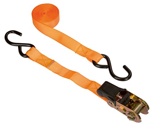 KERBL Zurren & Heben Zurrgurtset 25mm x 5m orange 4er-Pack