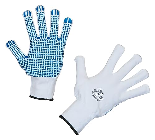 Keron Finegrip Feinstrickhandschuhe Nylon blau Gr. 8 genoppt