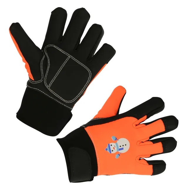 KERBL Keron Mini Kinderhandschuh Winter Neon-Orange 4-6 J