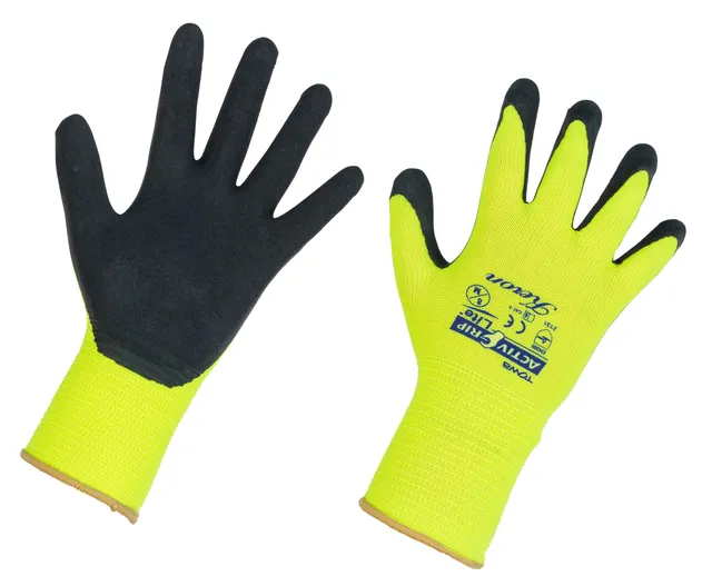 KERBL works Activ Grip Lite Feinstrickhandschuh 8 Latex-Grip