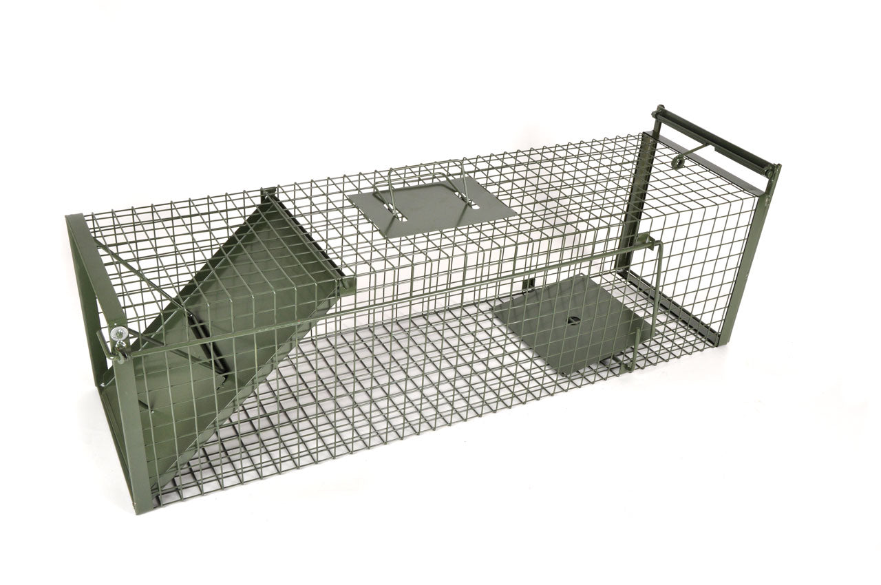 Drahtexpress KrapTrap Tierfalle 100cm Lebendfalle Schrägklappe