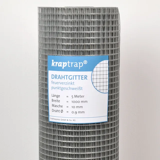 Drahtexpress Volierendraht 10,6mm Drahtgitter 25m feinmaschig