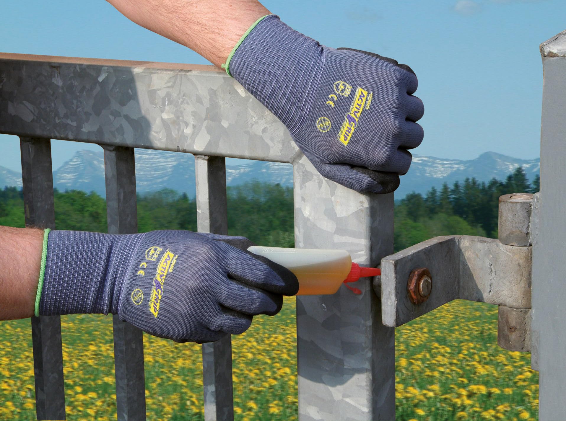 KERBL ActivGrip Advance Nitril-Handschuh Ölbeständig Gr. 9/L