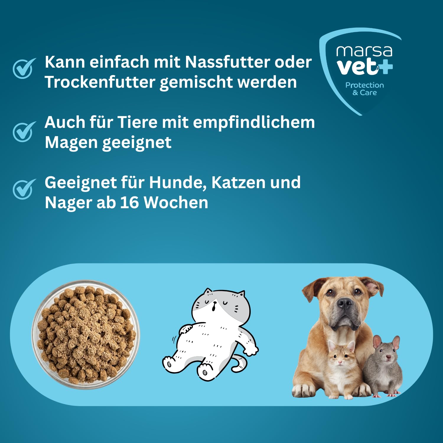 Marsavet Dental Pulver 125g Insektenprotein Zahnstein