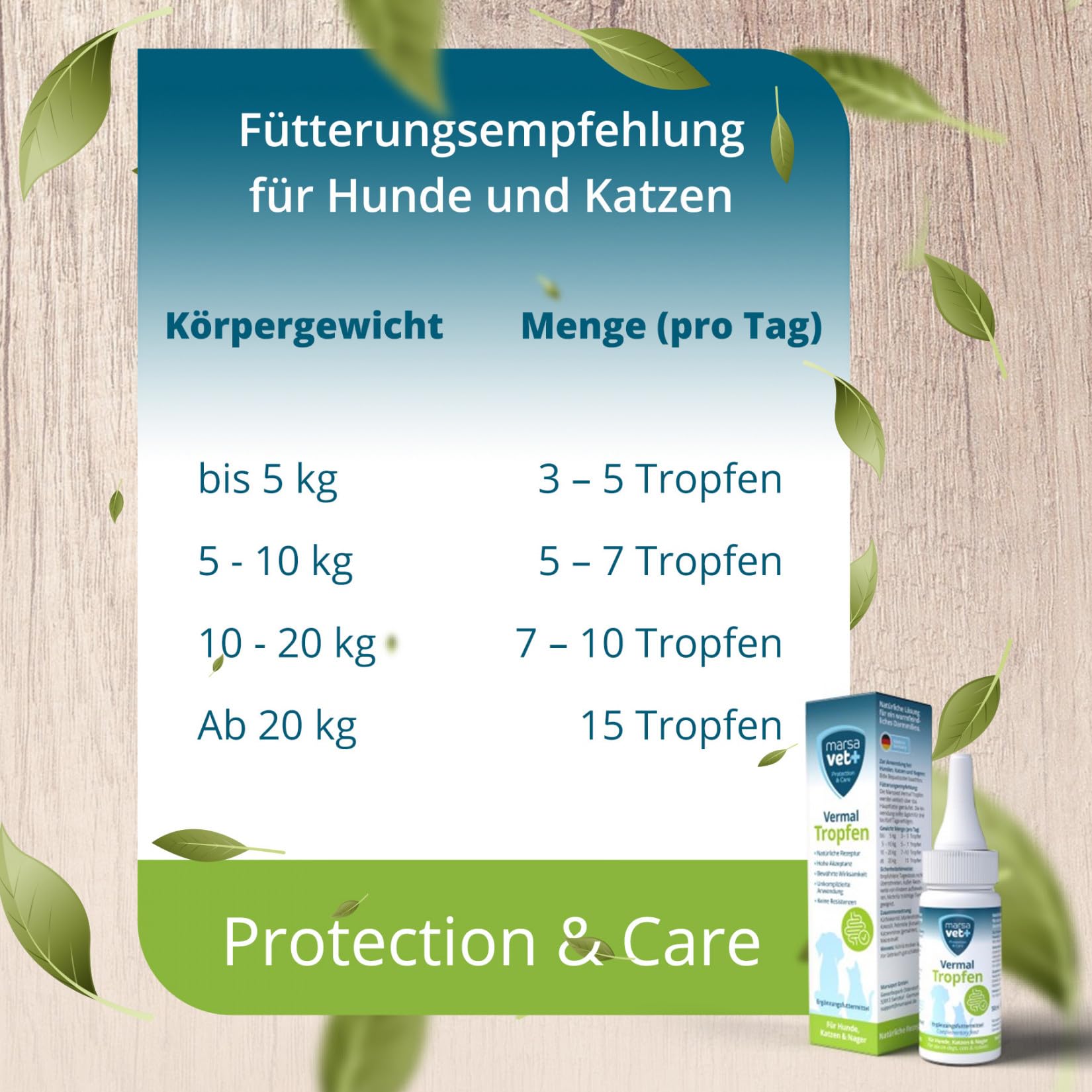Marsavet Tropfen Vermal Ergänzungsfutter 50 ml