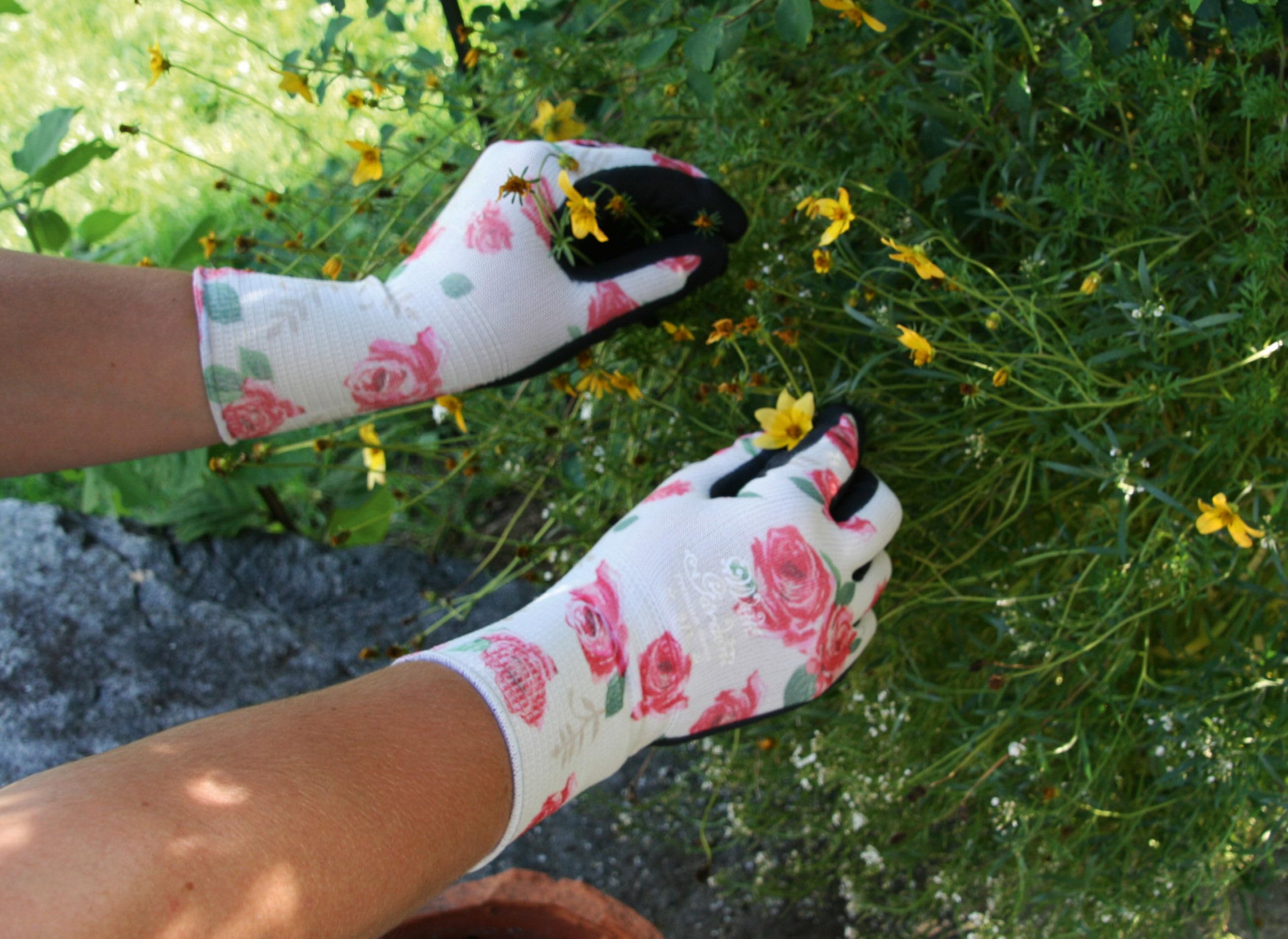 KERBL WithGarden Luminus Gartenhandschuh Gr.8 Nitril Grip
