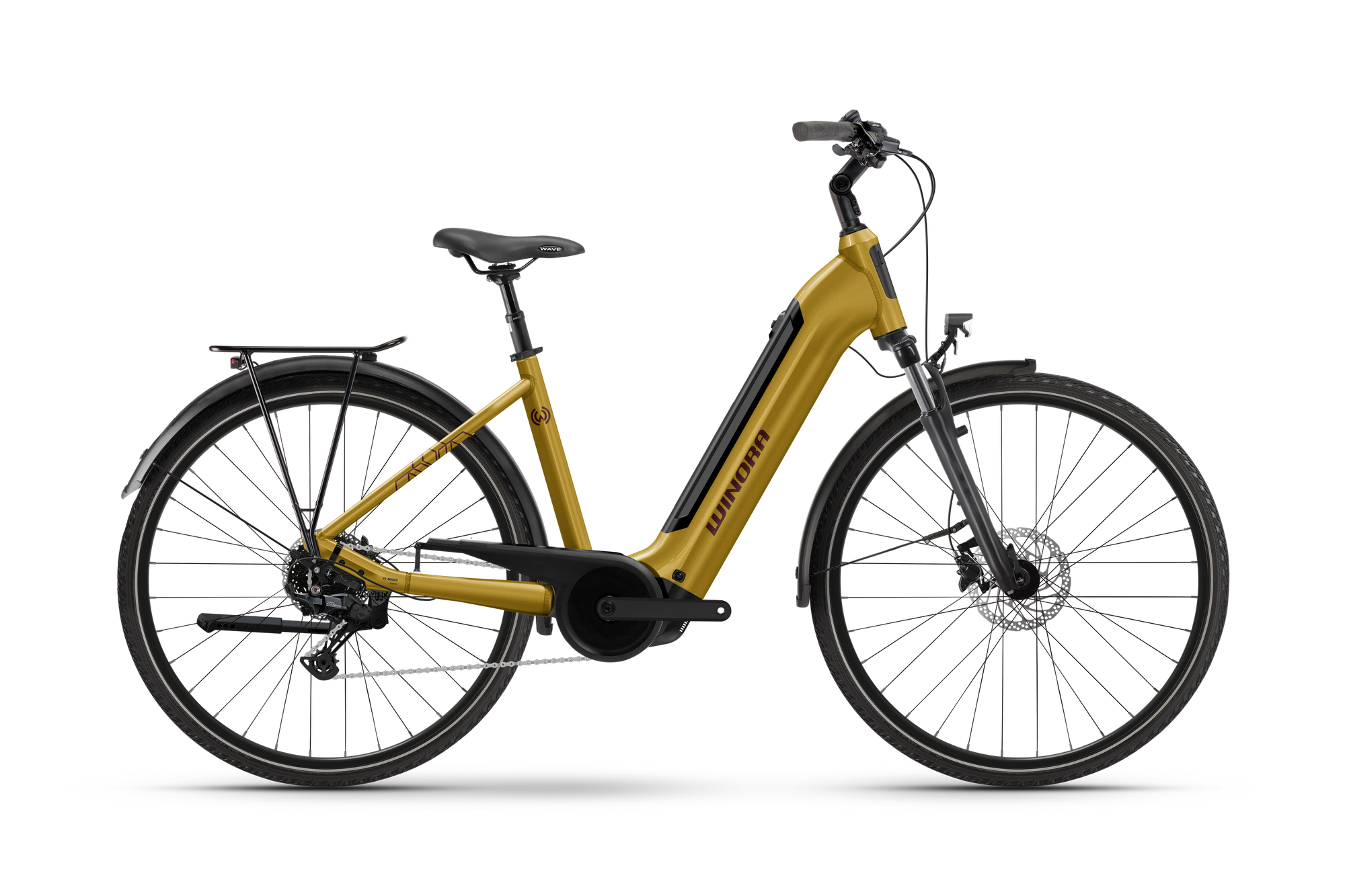 Winora Tria X11 E-Bike Low classic cognac glossy