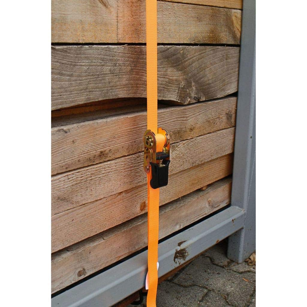 KERBL Zurren & Heben Zurrgurtset 25mm x 5m orange 4er-Pack