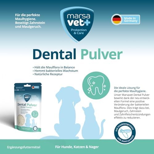 Marsavet Dental Pulver 125g Insektenprotein Zahnstein