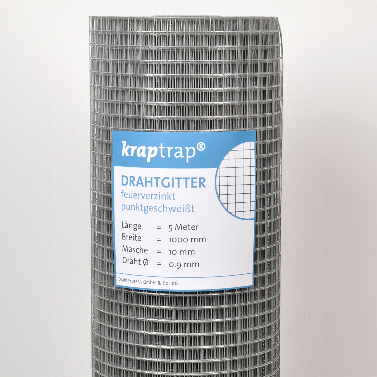 Drahtexpress Volierendraht 10,6mm Drahtgitter 25m feinmaschig
