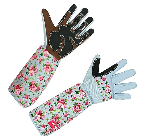 Kerbl Rose Garden Rosenhandschuh Gr. 8/M hellblau