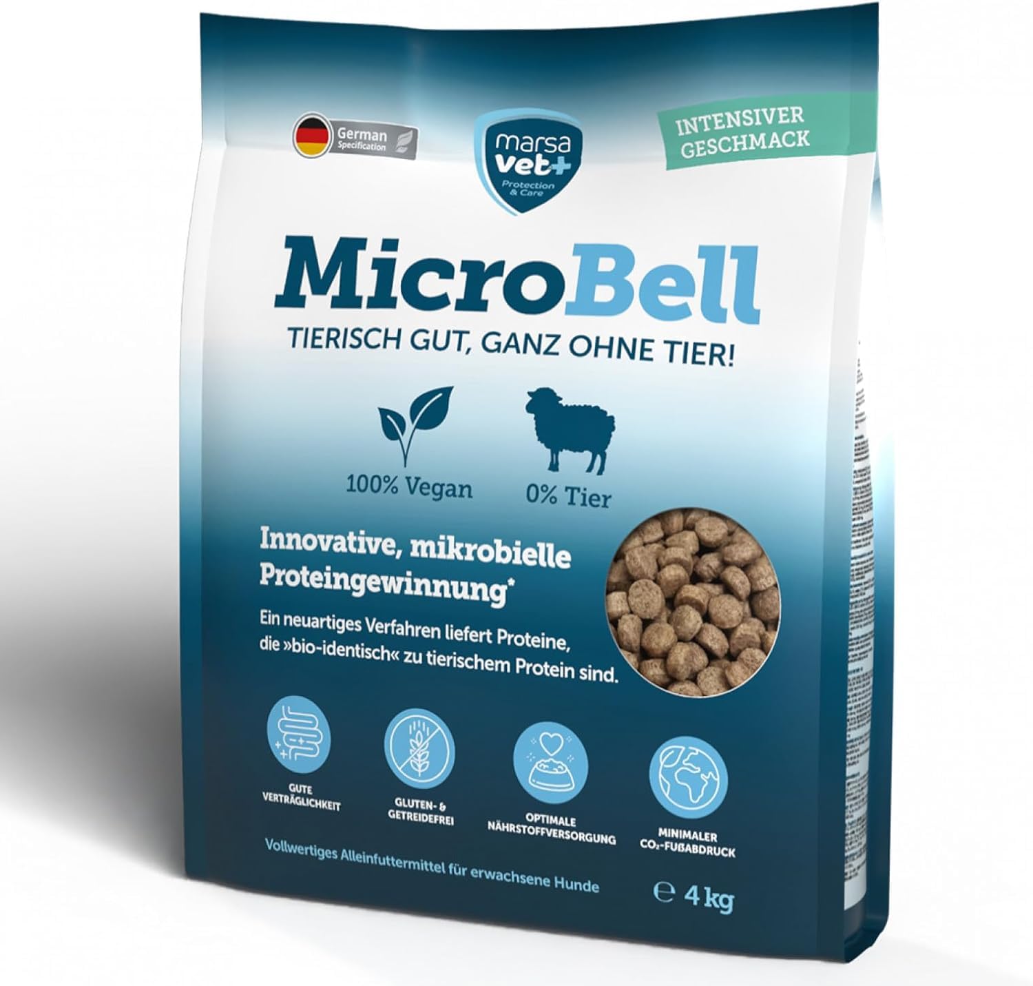 Marsavet MicroBell veganes Hundefutter 4 kg hypoallergen