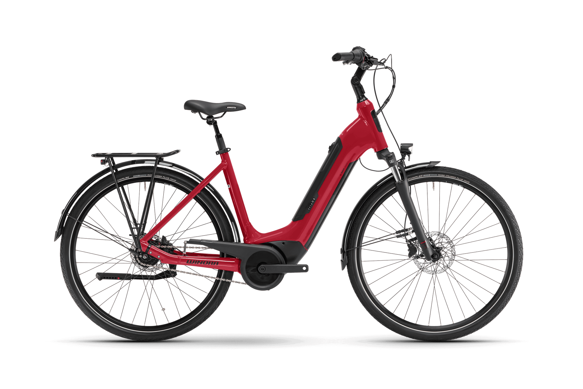 Winora Tria N8 Low City E-Bike Bosch classic red