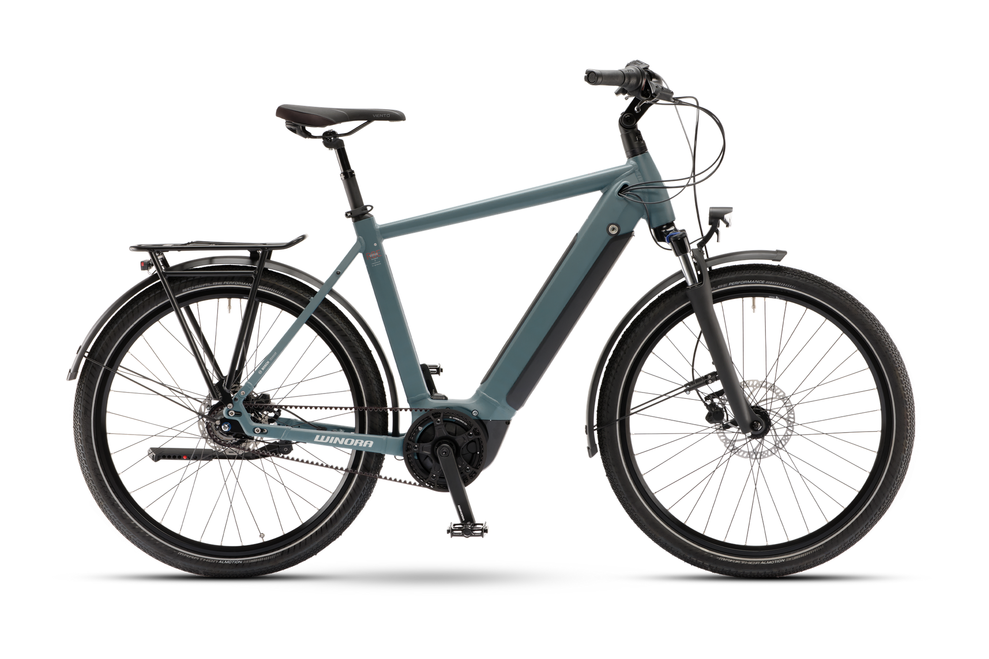 Winora Sinus R8Ef City E-Bike Riemen Bosch 500 Wh