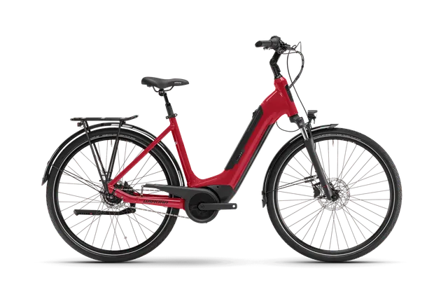 Winora Tria N8 Low City E-Bike Bosch classic red