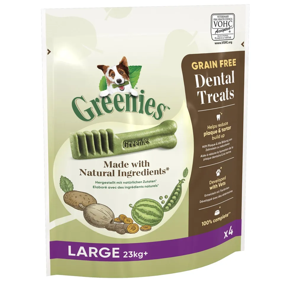 Greenies Dog Dental Treats Grain Free Large 2x170 g