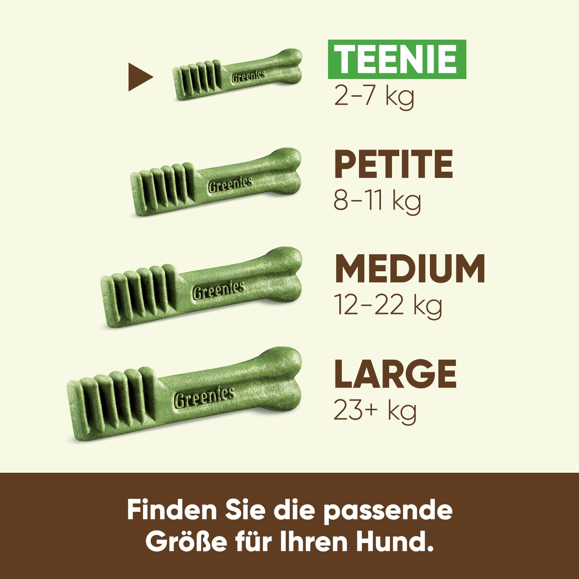 Greenies Dog Dental Treats Grain Free Teenie 2x170 g