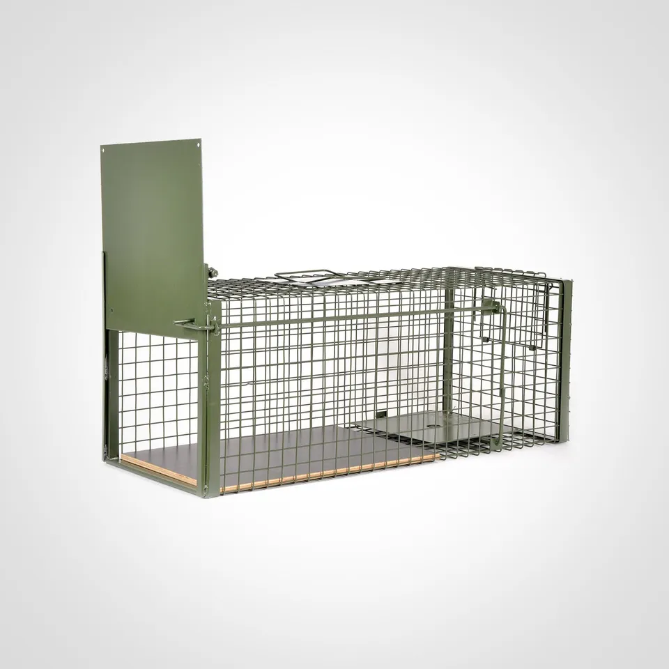 Drahtexpress Kraptrap Marderfalle 75cm Lebendfalle mit Holzboden