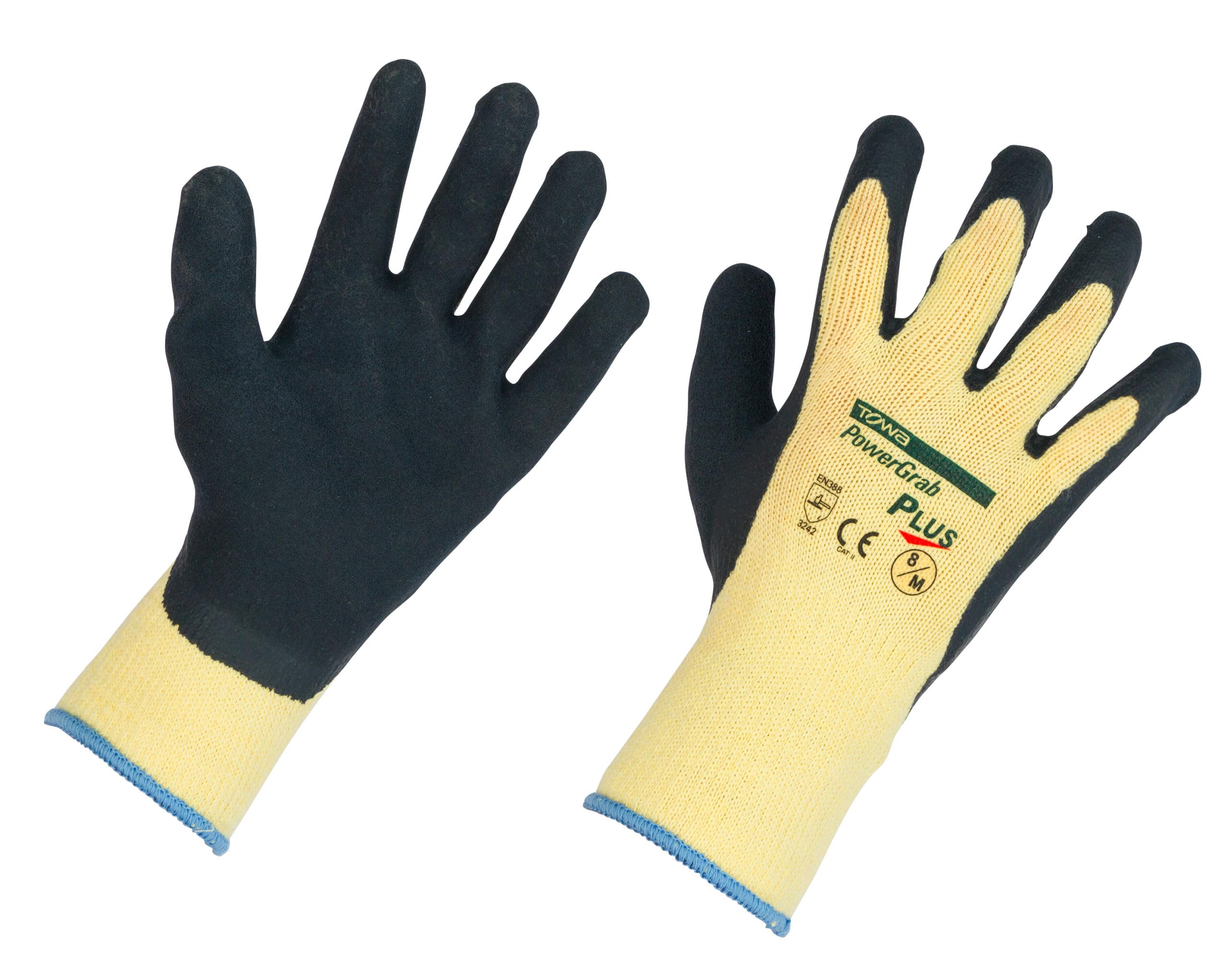 KERBL works PowerGrab Plus Handschuhe Latex 10/XL griffig