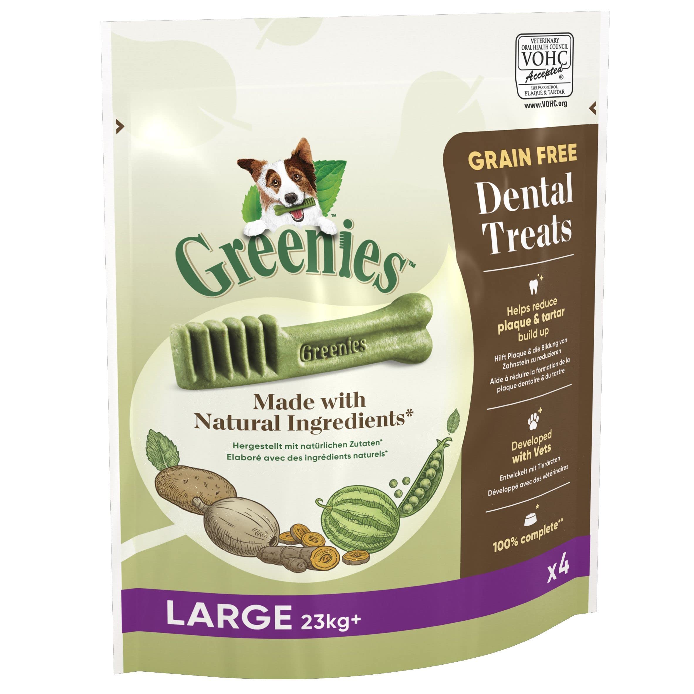 Greenies Dog Dental Treats Grain Free Large 2x170 g