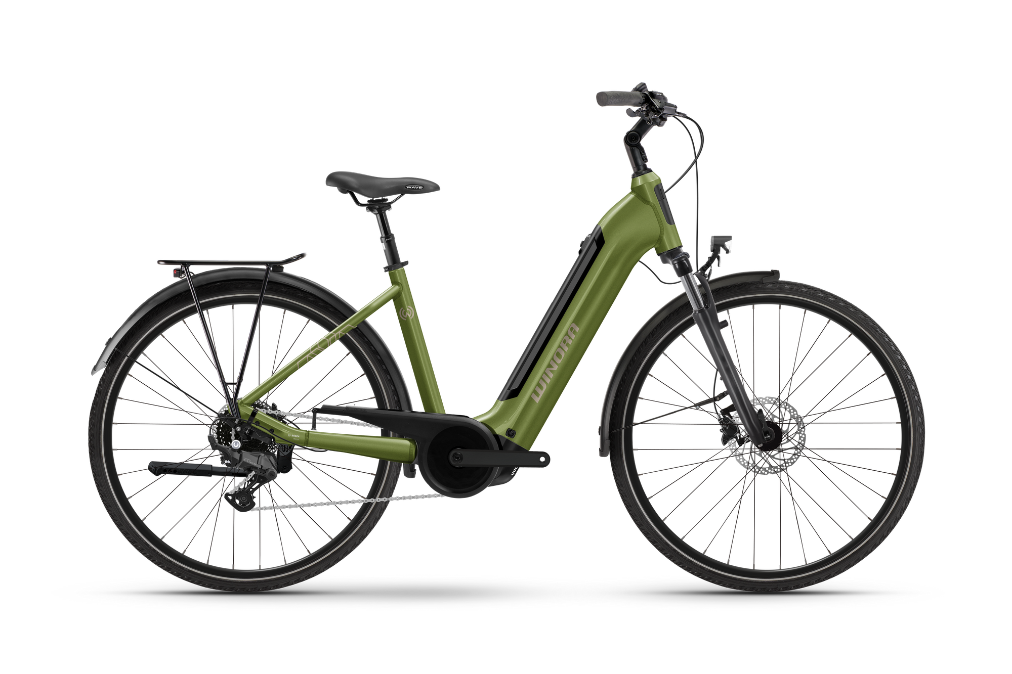 Winora Tria X9 City E-Bike brandied pears Bosch 500Wh
