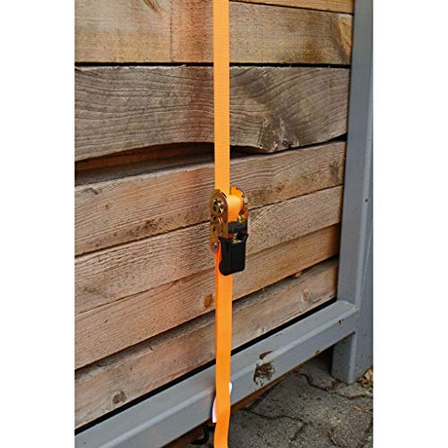 KERBL Zurren & Heben Zurrgurtset 25mm x 5m orange 4er-Pack