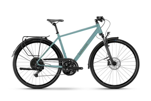 Winora Domingo X18 Trekkingrad High periwinkle plush matt