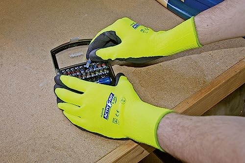 KERBL works Activ Grip Lite Feinstrickhandschuh 8 Latex-Grip