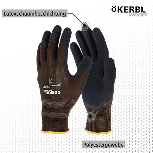 KERBL works SmoothGrip Arbeitshandschuhe Gr. 8/M Latex