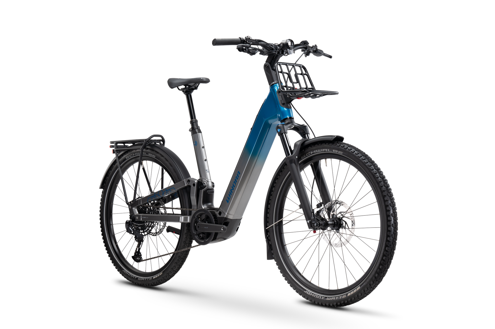 Winora Sinus FS X12 E-Bike stone/blue Bosch 800Wh