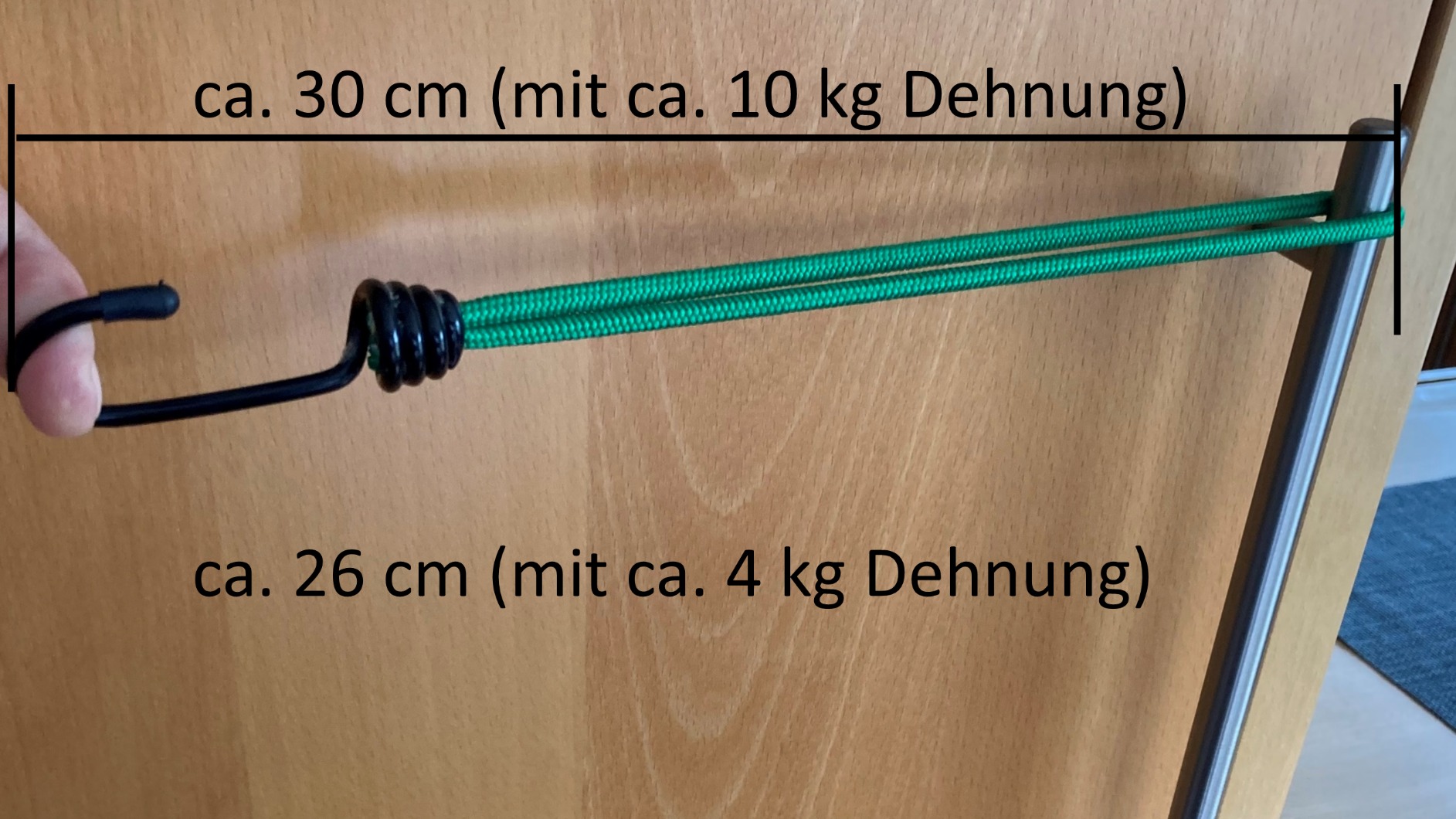 KERBL Zurren & Heben 37270 Expanderhaken Gummi grün 6 Stück
