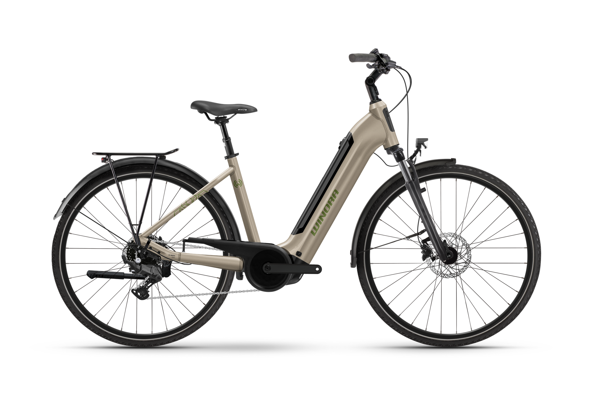 Winora Tria X9 City E-Bike brandied pears Bosch 500Wh