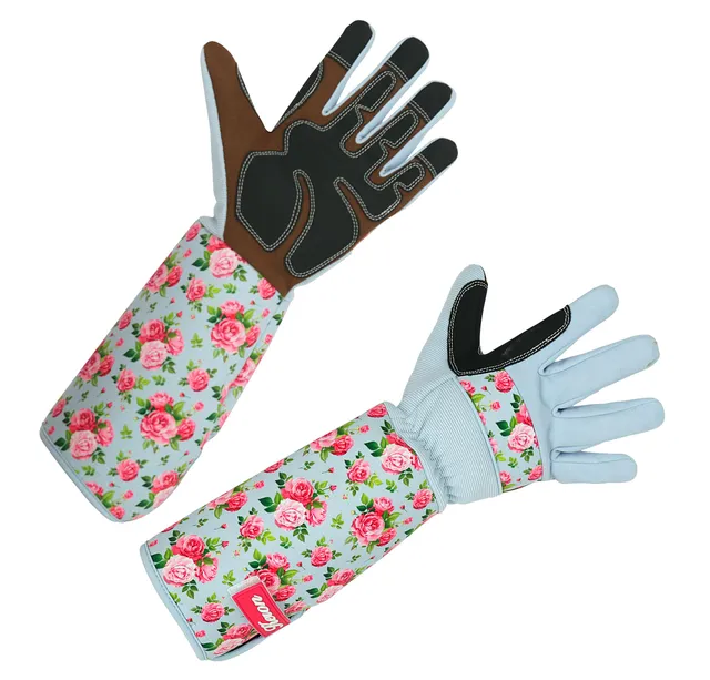Kerbl Rose Garden Rosenhandschuh Gr. 8/M hellblau