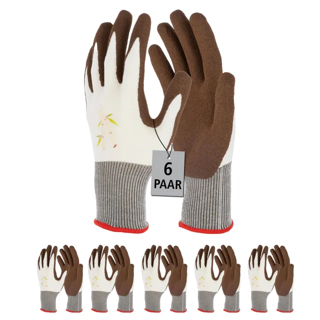KERBL works Bamboo Gartenhandschuhe Gr. 8/M Bambus