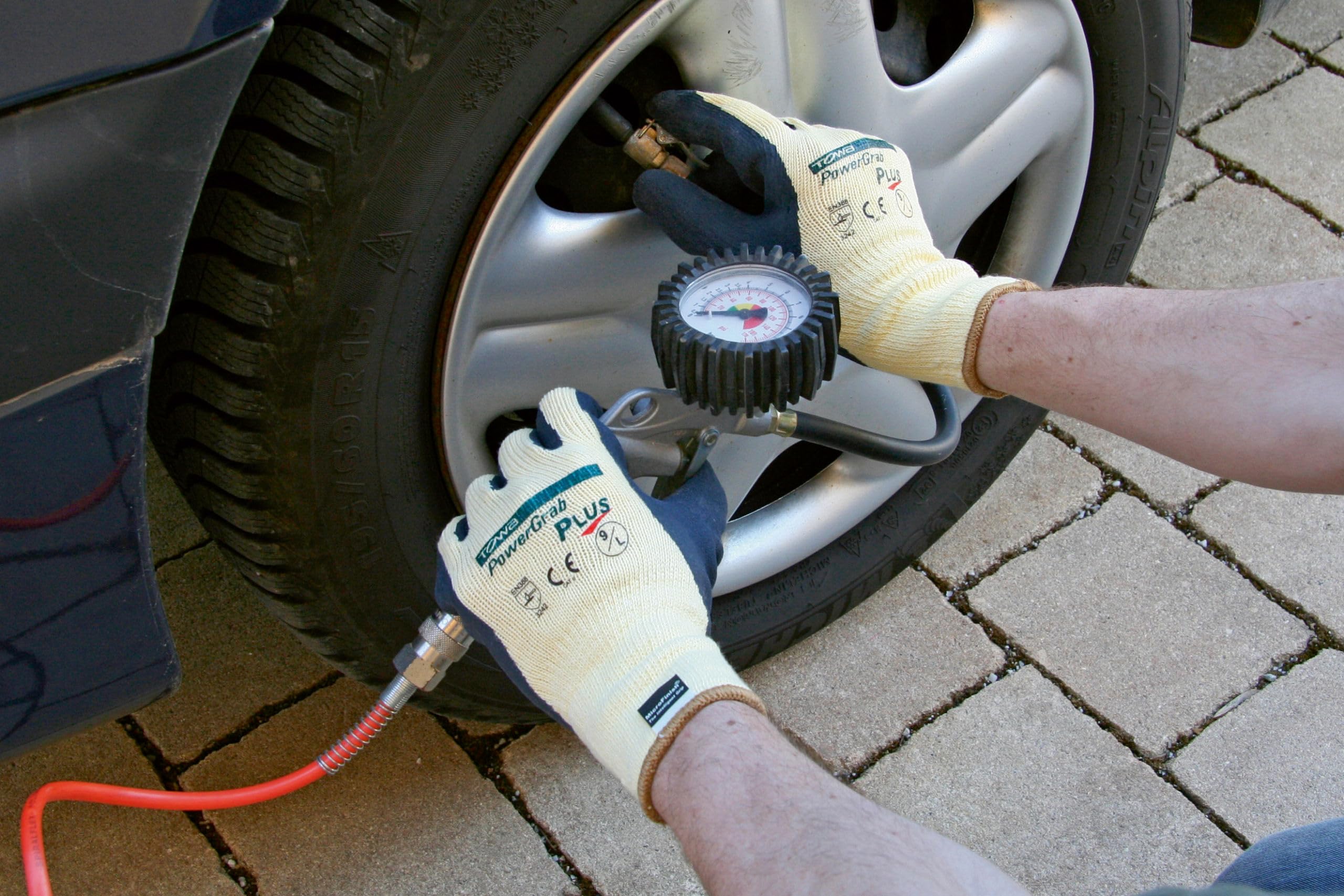 KERBL works PowerGrab Plus Handschuhe Latex 10/XL griffig